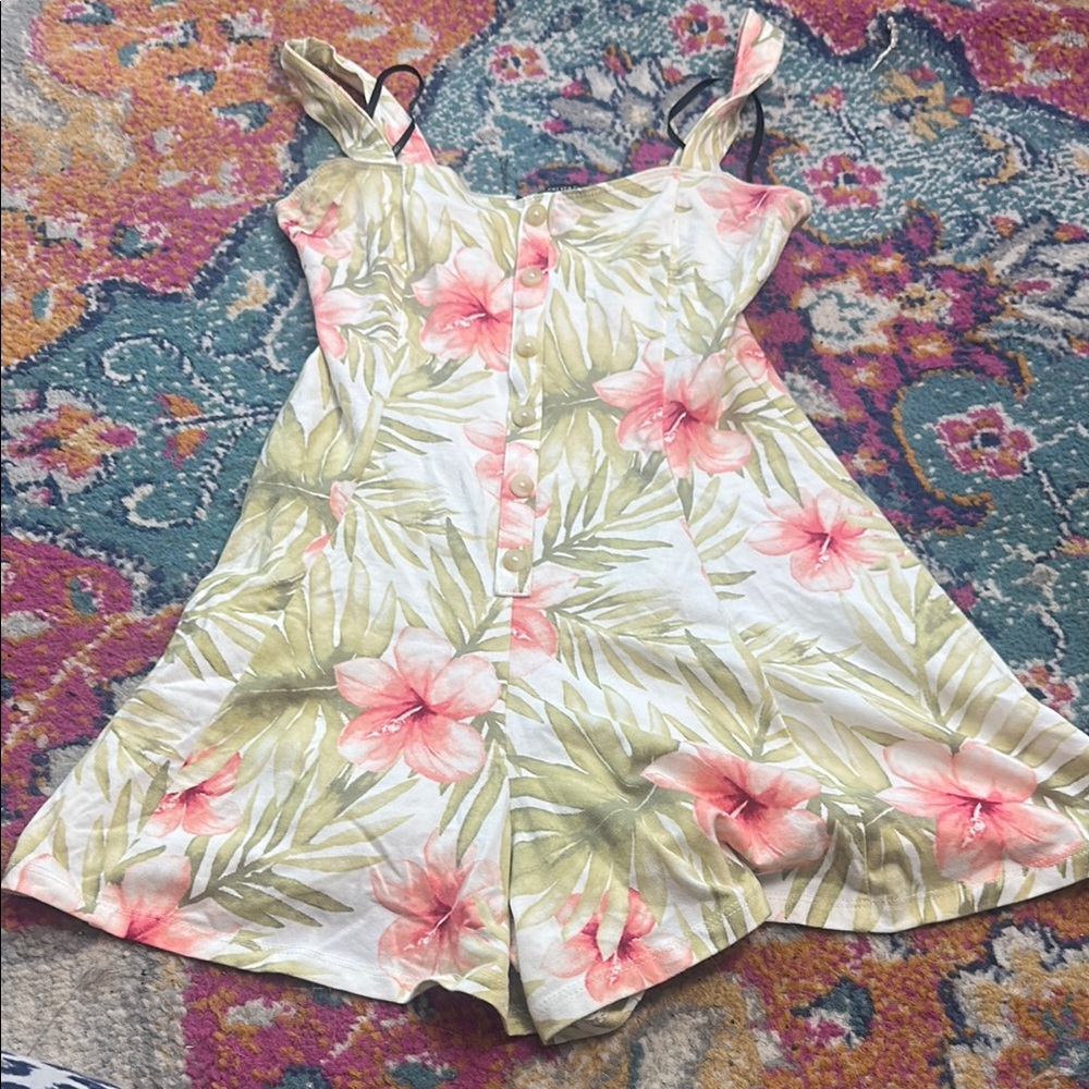 Forever 21 Tropical Floral Romper